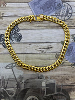 10K curb bracelet 9"