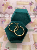 10K yellow gold hoop earrings