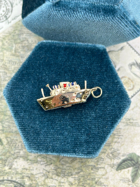 14K Ship Charm