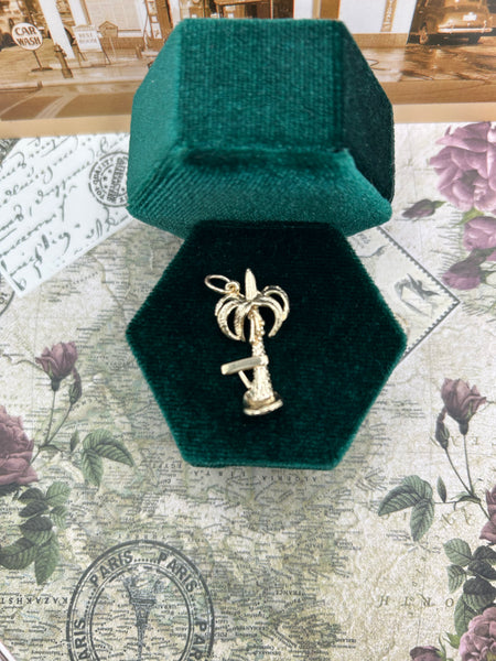 10K Palm Tree Charm