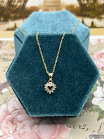 10K Yellow Gold Diamond Heart Necklace