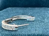 18K White Gold 0.30ctw Diamond Huggies