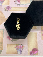 10K Treble Clef charm