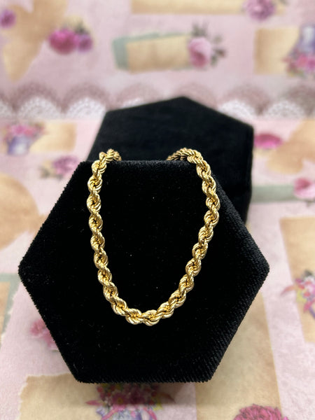 14K Yellow Gold 3mm Rope Chain - 18"