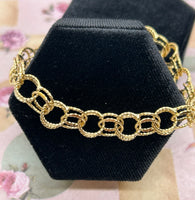 10K Yellow Gold Charm Bracelet - 7.5"