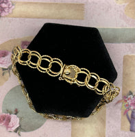 10K Yellow Gold Charm Bracelet - 7.5"