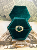 10K Emerald (Synthetic) Stone Ring