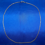 14K yellow gold solid chain - 20"