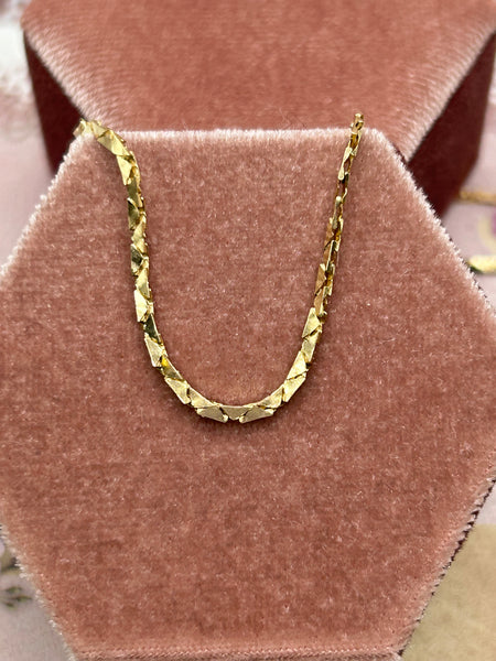 14K yellow gold solid chain - 20"