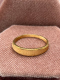 14k textured design band