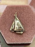 10K Sailboat Charm