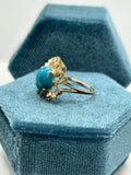 14K Blue Tuquoise Ring