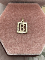 10K square initial B charm