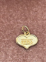 10K Best Friends in Heart Charm