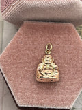 14K Rose Gold Buddha charm