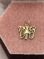 10K Butterfly Charm