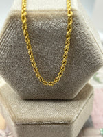 10K Yellow Gold Rope Chain - 20"