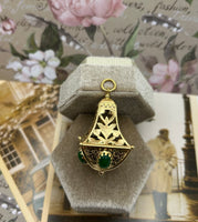 14K Moroccan Chandelier-Style Pendant