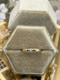 14K Yellow Gold Mini Diamond Ring