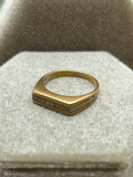 10K Whte/Yellow Gold diamond band