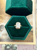 10K Yellow Gold and Silver 925 Signet Diamond (0.05) Ring