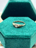 10K Yellow Gold Old Mined Cut 0.22 ct Diamond Ring