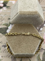 14k Rope Bracelet - 7.75"