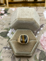 14K Tiger Eye Stone Ring