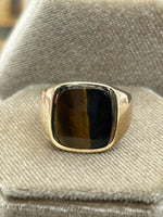 14K Tiger Eye Stone Ring