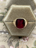 10K ruby (synthetic) ring