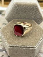 10K ruby (synthetic) ring