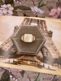9K yellow gold signet style ring