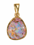 9K Yellow Gold Opal Pendant
