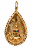 10K Yellow Gold Crown Sunburst Charm | Pre-Owned Estate Jewellery