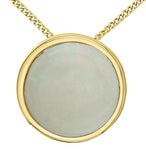 10K Yellow Gold Bezel-Set Birthstone Pendant Necklace