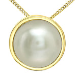 10K Yellow Gold Bezel-Set Birthstone Pendant Necklace
