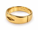10K Yellow Gold Decorative Band Ring