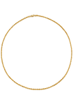 10K Yellow Gold Hollow Rope Chain Necklace