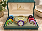 Vintage Gucci Change Bezel Bangle Watch - Larger size version