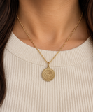 10K Yellow Gold Virgo Zodiac Pendant
