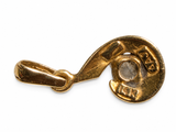 14K Yellow Gold Diamond Pendant – 0.15 CT