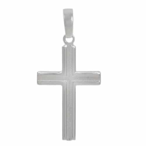 Sterling Silver Matte / Polished Cross