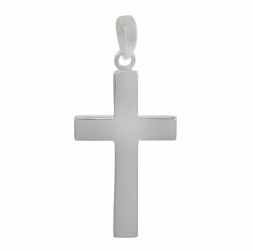 Sterling Silver Smooth Flat Cross
