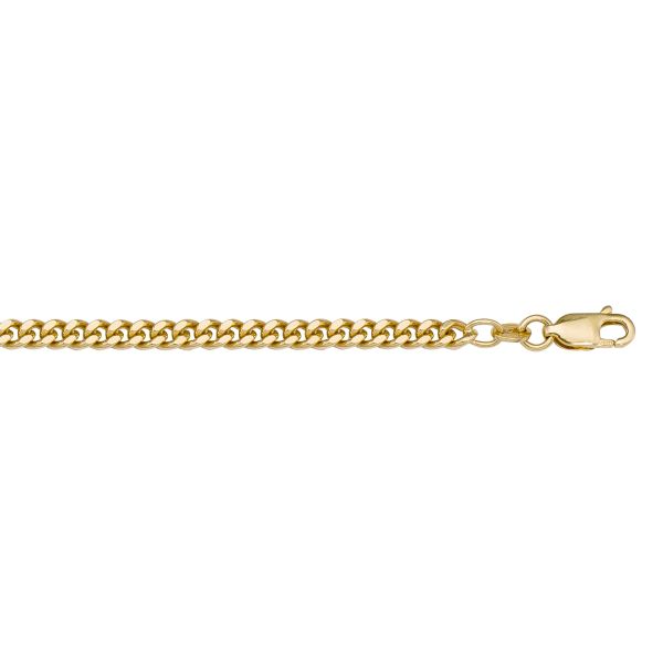 10K Yellow Gold  2.70mm Solid Curb Chain - 24"