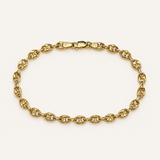 10K Yellow Gold Puffy Gucci Link Bracelet – 8”