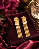 10K Yellow Gold Repurposed X-Design Earrings