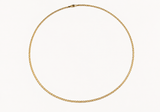 10K Yellow Gold Solid Flat Anchor Chain Necklace