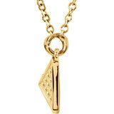 14K Yellow Gold Granulated 18" Necklace