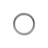 Tungsten Beveled Band with Black Carbon Fibre - 8 mm