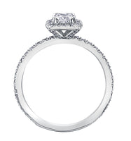 18k Canadian Diamond (0.73ctw) Halo-Style Ring
